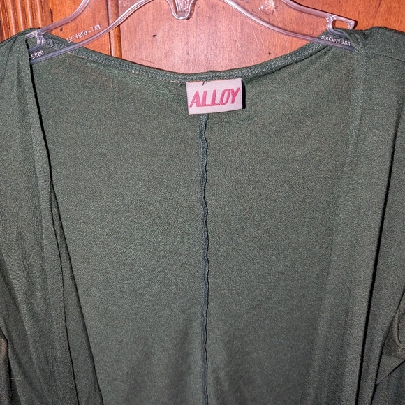 Large Alloy Forest Green Cardigan - Picture 3 of 3